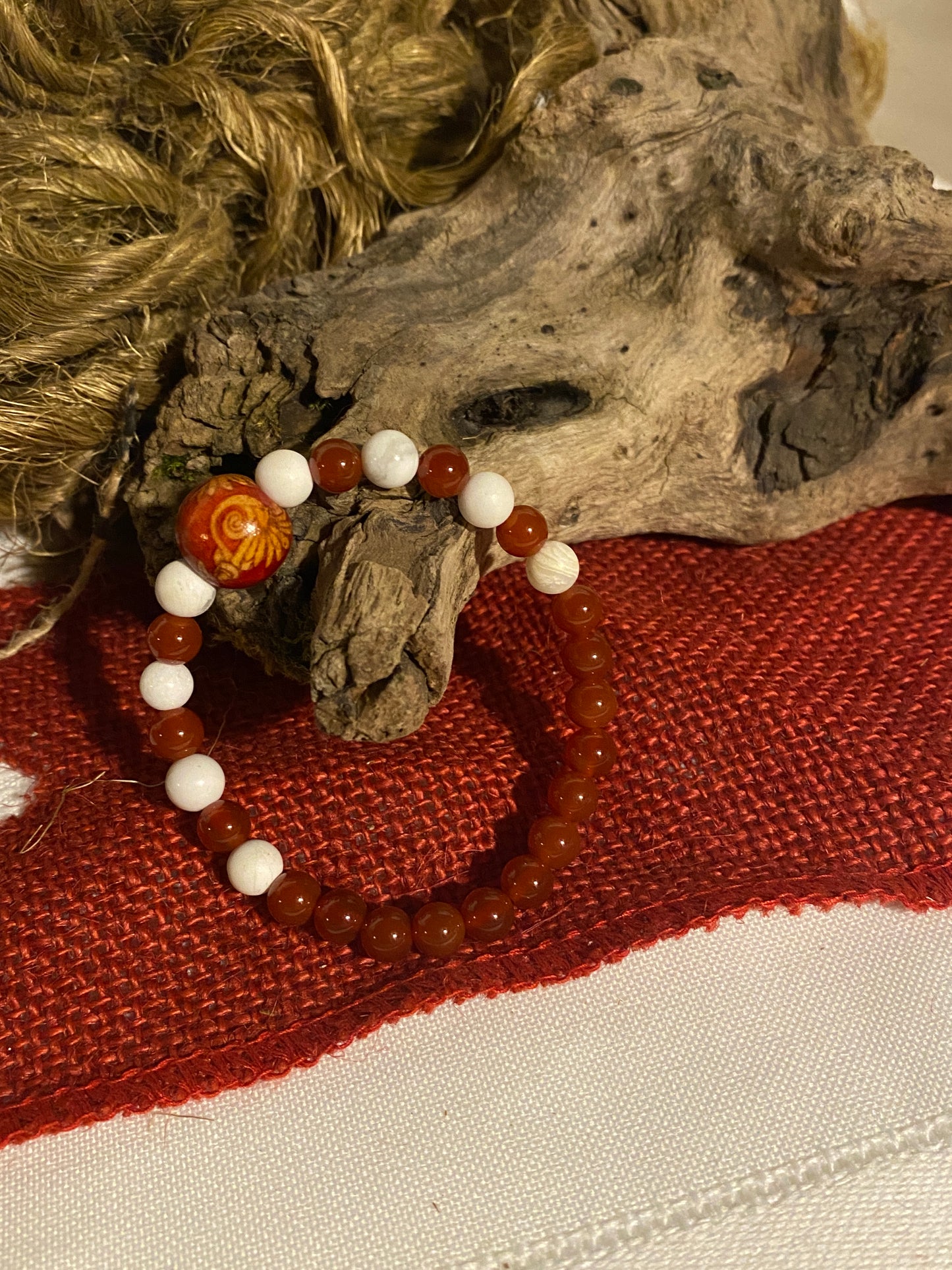 Red and white Jade