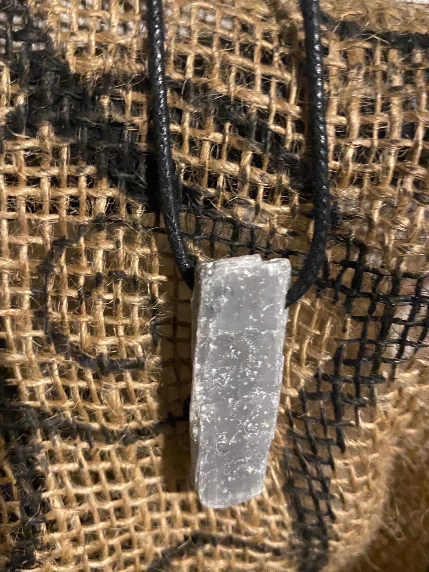 Blue calcite necklace