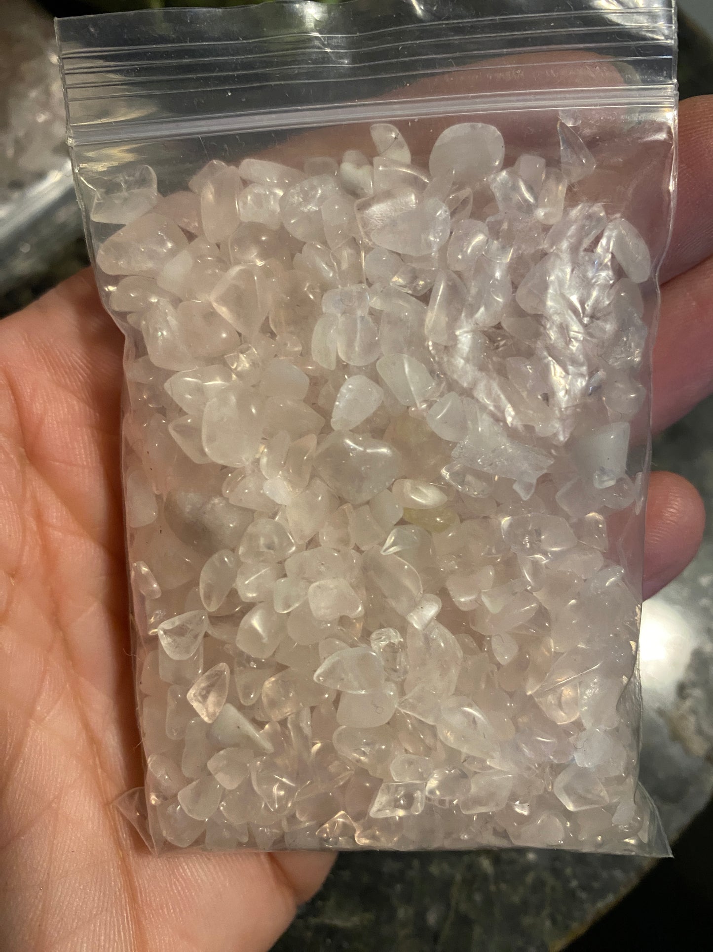 Tiny polished Rose Quartz