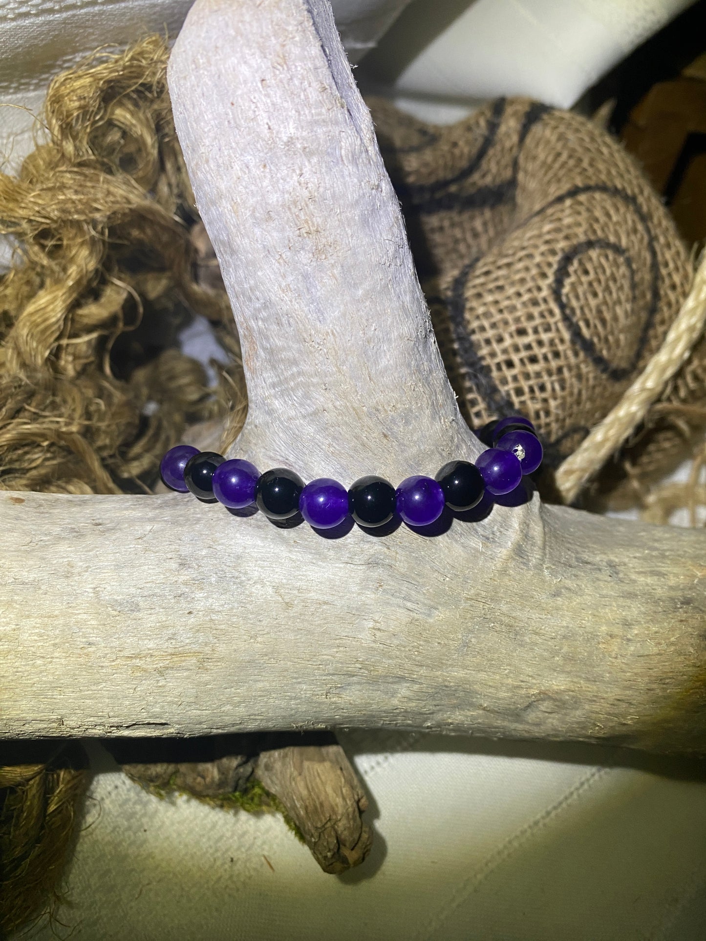 Purple Jade and Onyx