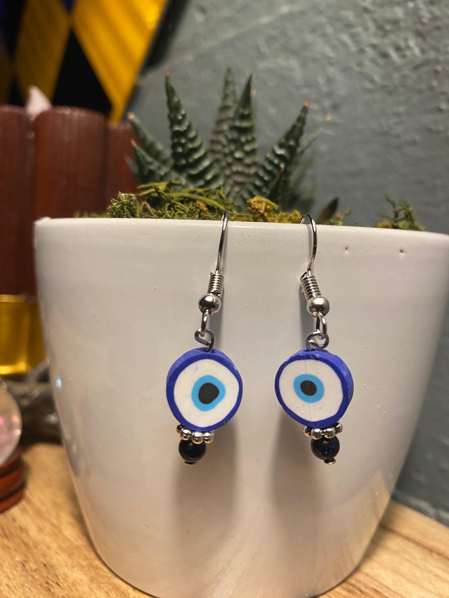 Evil eye dangles