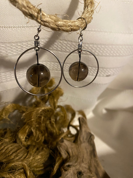Smoky Quartz earrings
