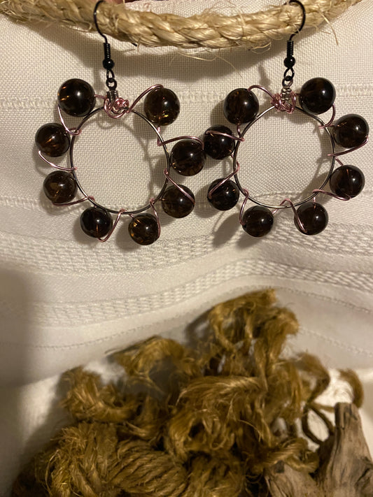 Smoky Quartz Earrings