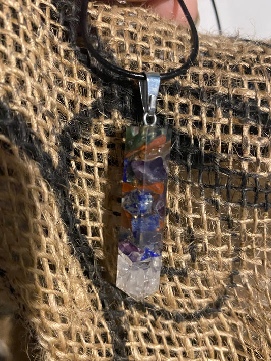 Mix crystal necklace