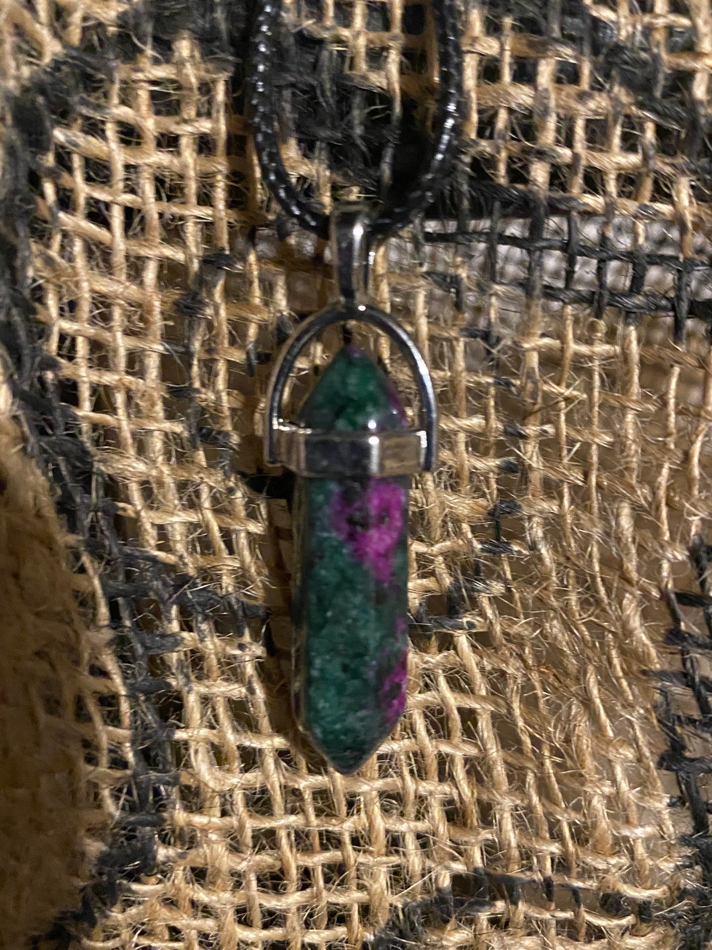 Ruby Zoisite necklace
