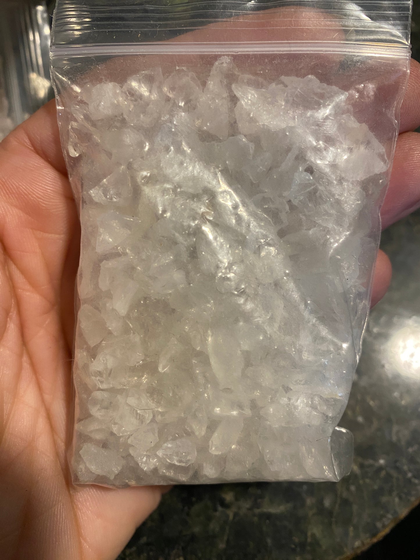Crushed Raw Clear Quartz