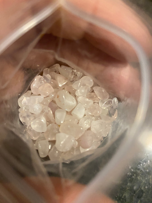 Tiny polished Rose Quartz
