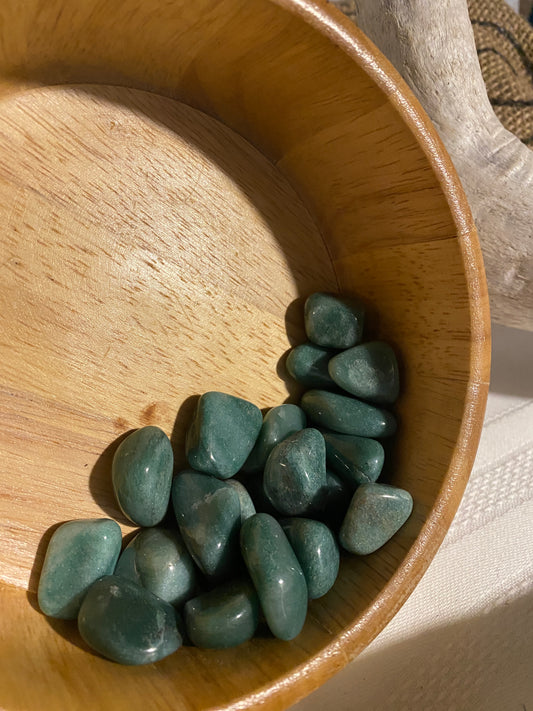 Small tumbled Green Aventurine