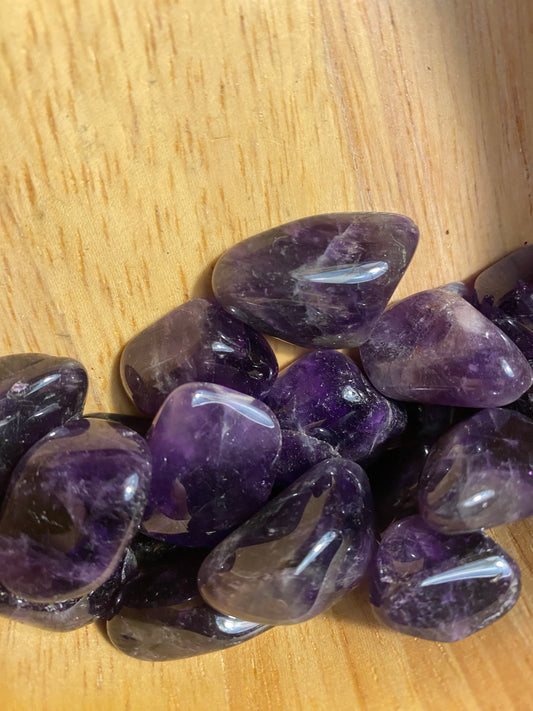 Small Deep purple Amethyst tumbles