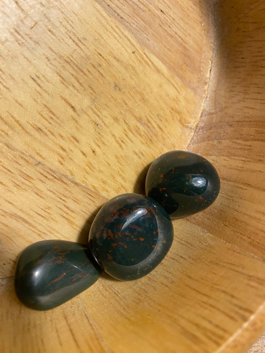 Small tumbled Bloodstone
