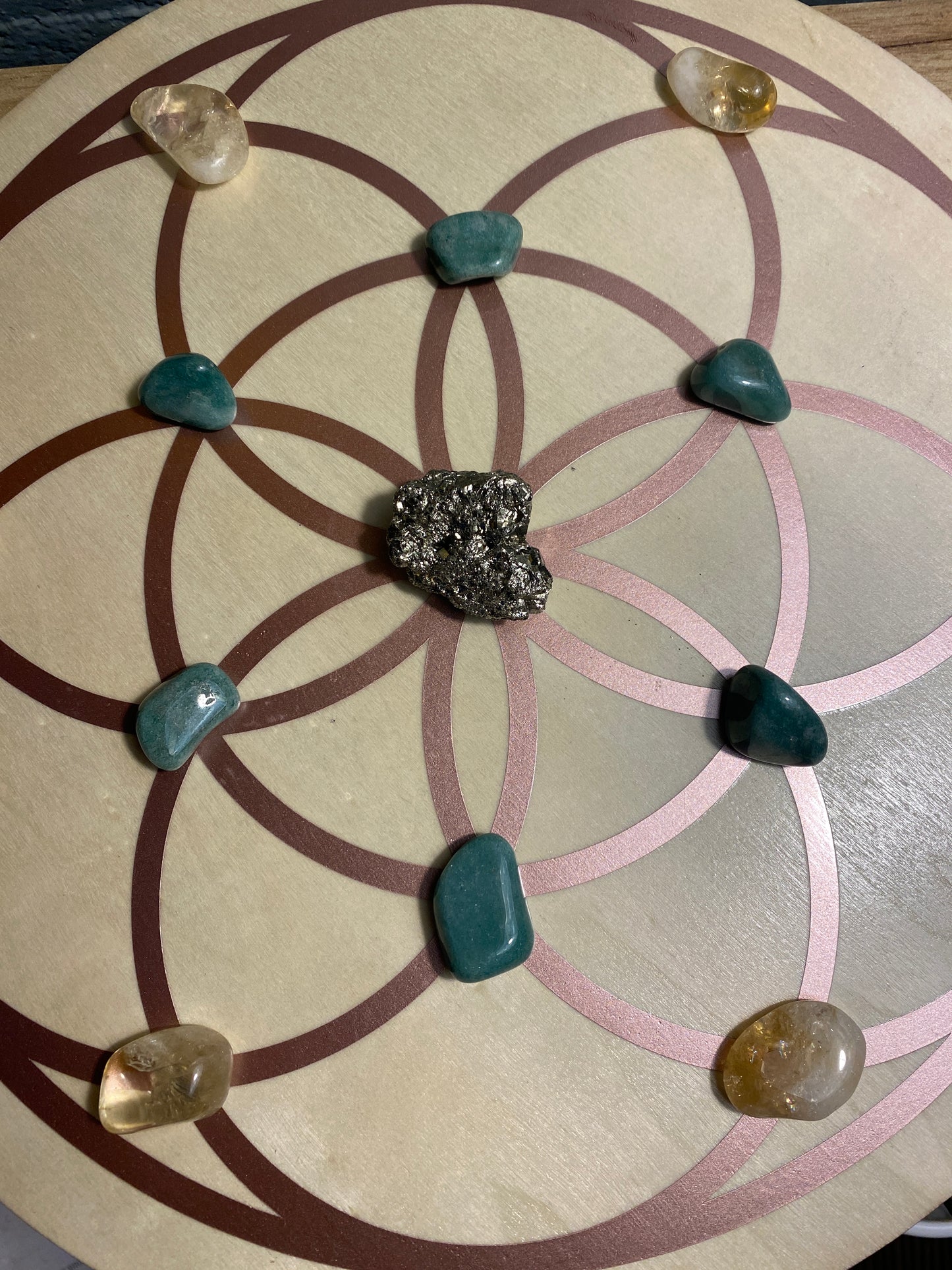 Abundance Crystal grid set