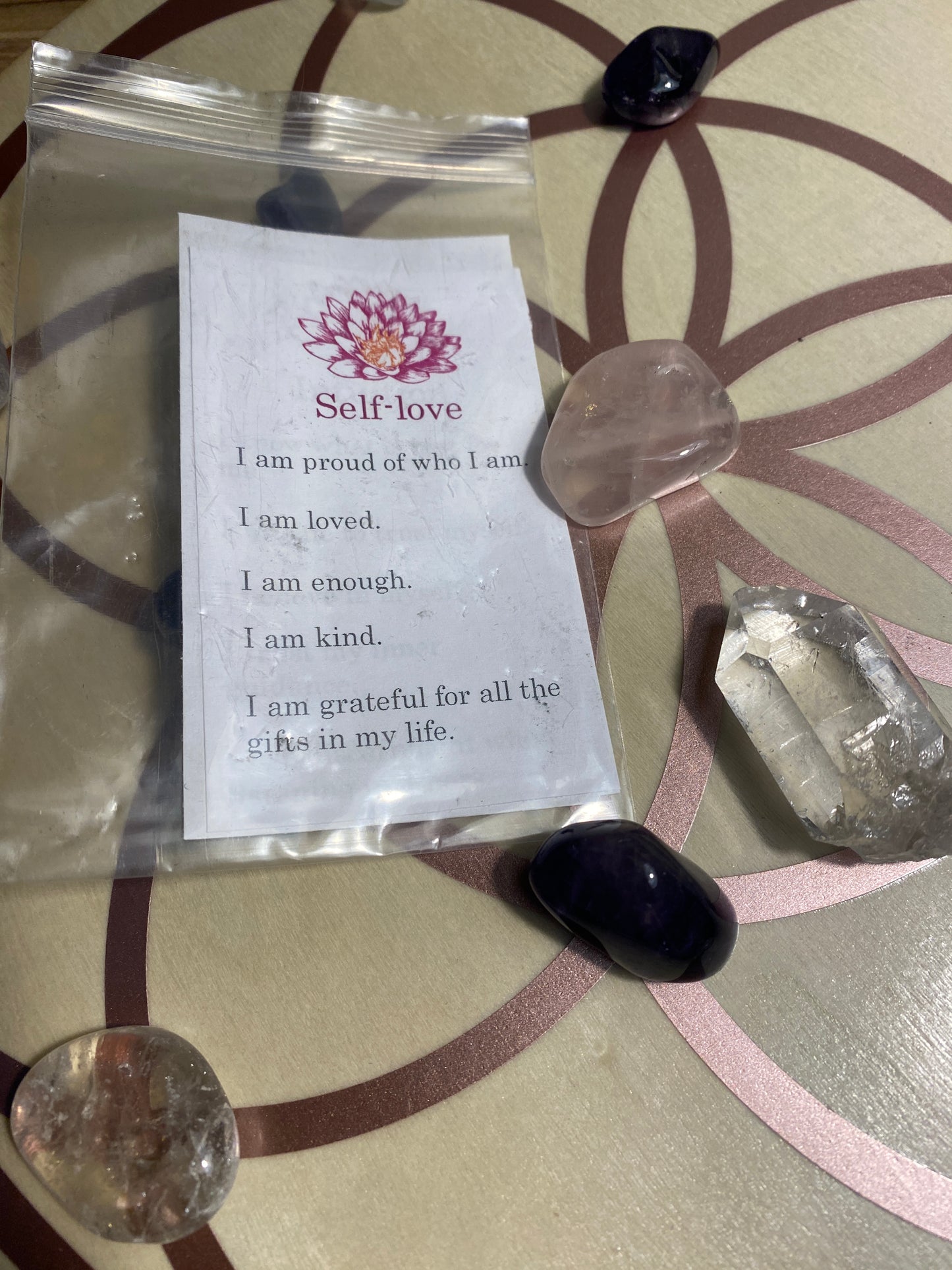 Self Love Crystal Grid set