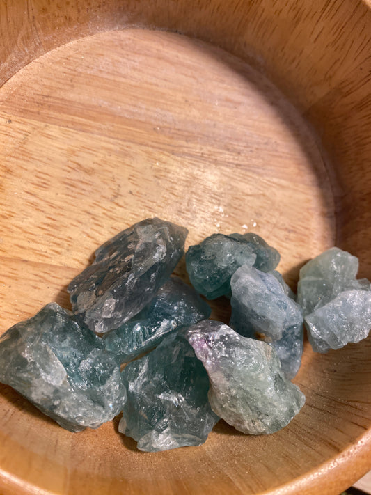 Raw Green Flourite