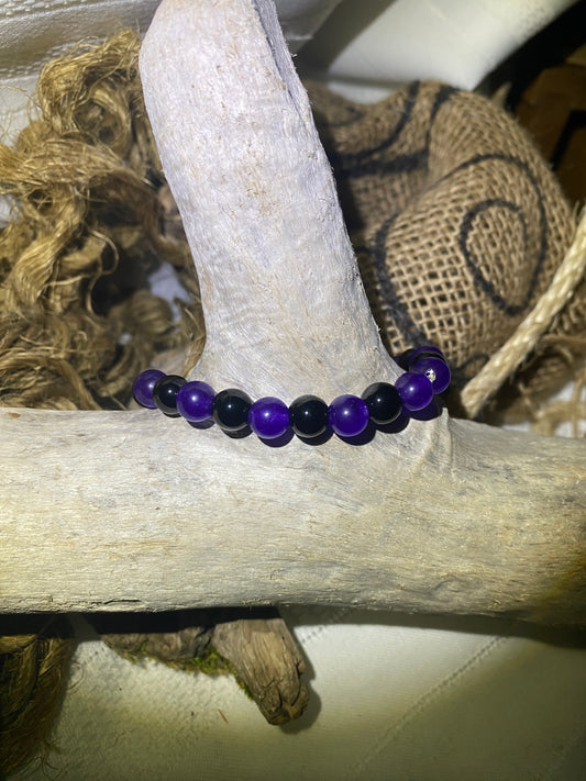 Purple Jade and Onyx