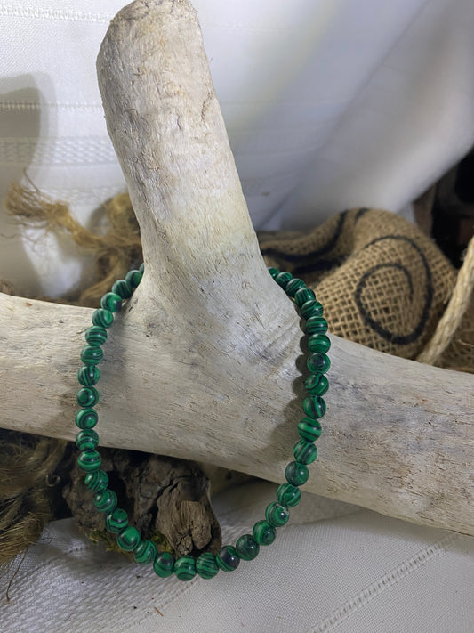 Malachite Anklet